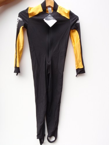 SSA Child Lycra suit size 10-12 Black/Yellow